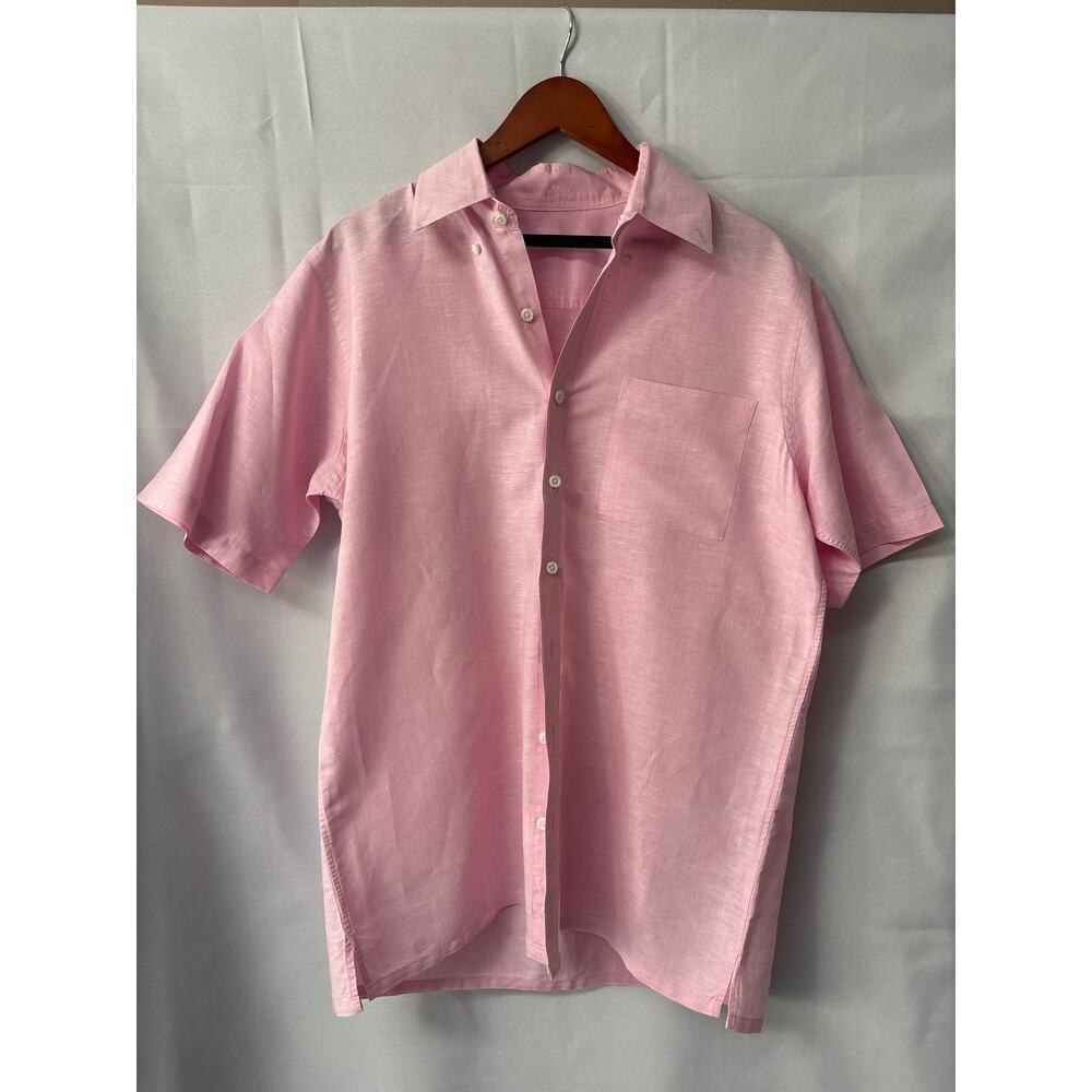 Menâs Large J.Hilburn Jwm Button Down Dress Shirt.